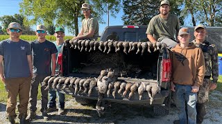 Minnesota Early Teal Opener 2024 7 Man Limit Beatdown [upl. by Noraf]