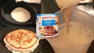 How to Make Krusteaz Buttermilk Pancakes From Start to Finish in 60 SECONDS [upl. by Livvyy318]