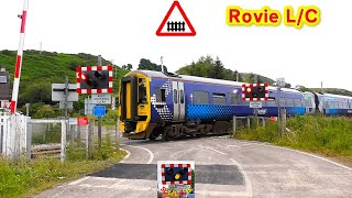 Barriers fail to lower TWICE at Rovie Level Crossing Highland [upl. by Notnil950]