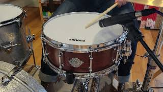 Snares  Evetts Drums 55x14 Jarrah Ply Snare Drum Smooth Satin [upl. by Eceirahs549]