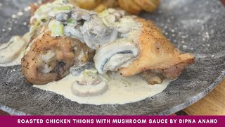 Roasted chicken thighs with mushroom sauce [upl. by Tiernan]