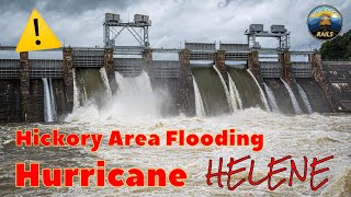 Hickory NC Area Flooding  Hurricane Helene [upl. by Ffilc]