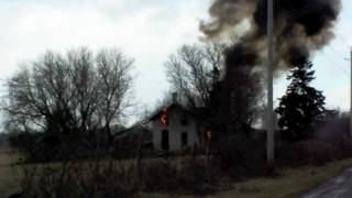 Exploding House in Bowmanville Ontario [upl. by Maud]