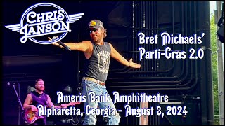 Chris Janson  Bret Michaels PartiGras 20  4K  Alpharetta GA Front Row [upl. by Arnulfo]