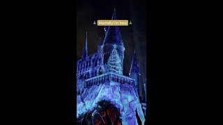 Christmas magic at Universal Orlando HarryPotter Hogwarts UniversalOrlando [upl. by Reeva]