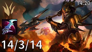 Jarvan IV Jungle vs Warwick  EUW challenger  Patch 1420 [upl. by Shandra]