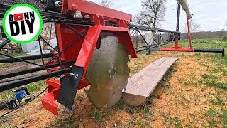 Sawmill Mods  Gearing amp Test Sawmilling  My Homemade Swingblade [upl. by Anaek]