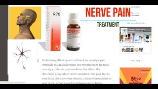 How to treat nerve pain with Homeopathy Reckeweg R70 Neuralgia drops [upl. by Duvall]