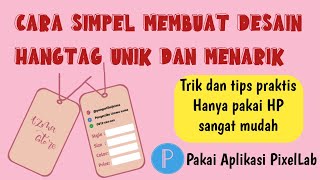 Cara buat hang tag ucapanproduk untuk dijual  ide bisnis dari rumah pakai printer [upl. by Garretson]