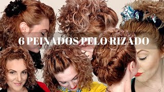 6 IDEAS FÁCILES Y CÓMODAS PARA PELO RIZADO Dianne [upl. by Jolynn]