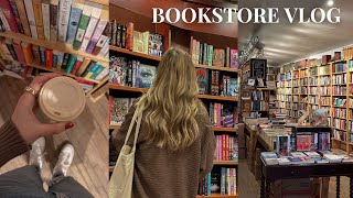 COZY bookstore vlog 🕯️📚🌧️ spend the day book shopping w me amp HUGE 20 book haul [upl. by Llenrev417]