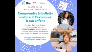 Comprendre le bulletin scolaire et lexpliquer à son enfant [upl. by Abner]