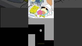 Poor SpongeBob 😭  Antoons  Xpotato Bouncing Square [upl. by Wilen]