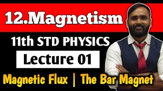 11th PHYSICS  Chapter 12 MAGNETISM  LECTURE 01  Magnetic Flux  The Bar Magnet PRADEEP GIRI SIR [upl. by Maddock]