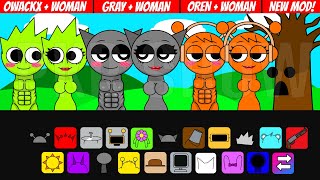 Incredibox Sprunki Sinner Edition New Mod WITH NEW SUS WOMEN All Reactions [upl. by Ilellan495]