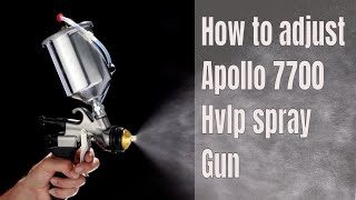 How To Adjust An Apollo 7700 HVLP Turbine Spray Gun [upl. by Aehtna154]