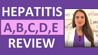 Hepatitis A B C D E Nursing Symptoms Treatment Causes NCLEX [upl. by Mayhs711]