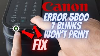 Canon Error 5B00 Reset SOLVED Ink Waste Counter  Support Code 5B00 5800 Pixma G4200 7 Blinks [upl. by Bearce]