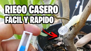 Increíble RIEGO por GOTEO CASERO 💦 Barato y Fácil  La Huerta de Ivan [upl. by Ettenil135]