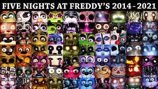 All FNAF Jumpscares in 10 Minutes 20142021  FNAF 1 2 3 4 SL 6 UCN VR HW CoD AR SB [upl. by Renaxela]