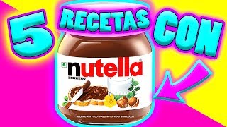 5 RECETAS FÁCILES con NUTELLA que DEBES PROBAR  Gabriela Isabel [upl. by Acul113]