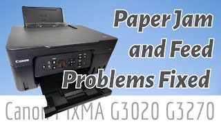 Canon Pixma G3270 Jam or Wont Feed Paper [upl. by Eciram846]