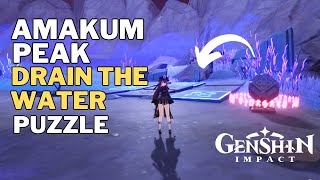 Amakumo Peak Puzzle Genshin Impact Drain The Water [upl. by Eisoj82]