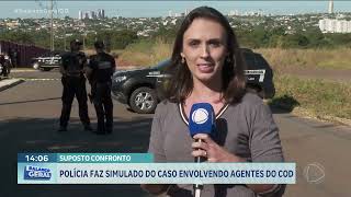 SUPOSTO CONFRONTO POLÍCIA FAZ SIMULADO DO CASO ENVOLVENDO AGENTES DO COD [upl. by Neoma]