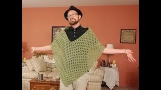 Quick amp Easy Poncho Crochet Tutorial [upl. by Sivrup972]