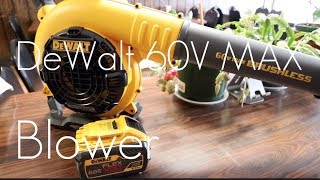 Dewalt 60V MAX Blower  Hands on Review  DEMO on SNOW [upl. by Noivart]