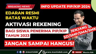 Batas Waktu Aktivasi Rekening Penerima PIPKIP 2023 Lakukan Ini Sebelum Hangus [upl. by Nytsua]