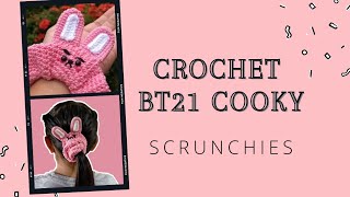 Crochet BT21 COOKY Scrunchies [upl. by Ennaehr]