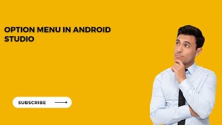 How to create option menu or menu items or three dots in android studio [upl. by Madelena256]