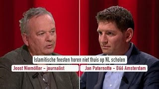 Joost Niemöller Islamitisch feest hoort niet op school  DUNK [upl. by Lemuela]