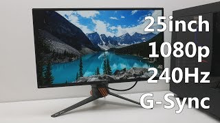 Asus ROG Swift PG258Q review  The ultimate GSync monitor [upl. by Trebleht]