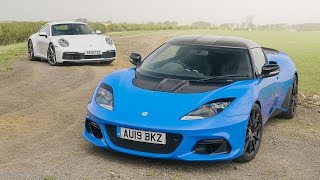 Porsche 911 Carrera S Vs Lotus Evora GT410 Sport  Carfection 4K [upl. by Sirronal273]