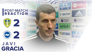 “I THINK ITS A GOOD POINT”  JAVI GRACIA REACTION  LEEDS UNITED 22 BRIGHTON  PREMIER LEAGUE [upl. by Idissac]