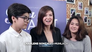 ABSCBN Film Restoration Charlene Gonzales amp Kids Interview [upl. by Nuncia]