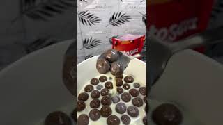 ASMR CHOCOLATE MALTESERS WITH MILK chocolate milk maltesers food asmr asmrfood asmrchocolate [upl. by Brott]