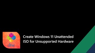 Create Unattended Windows 11 Installation ISO for unsupported hardware [upl. by Elnar]