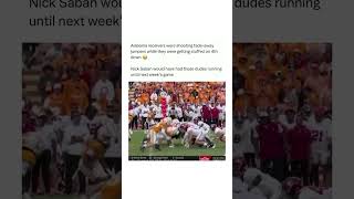 Alabama Wide Receivers Pretend To Shoot Jump Shots During Failed 4th Down Conversion vs Tennessee 😭 [upl. by Lyrrad]