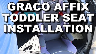 Graco Affix Toddler Booster Seat Setup and Install [upl. by Roxane]