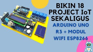 Membuat project IoT  Internet Of Things  berbasis arduino uno r3 dan modul wifi esp8266 [upl. by Moriarty]