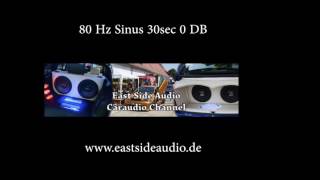 80 Hz Sinus Ton Wave 0DB for DB Drag Soundcontest Bass Test 30sec [upl. by Lavern]