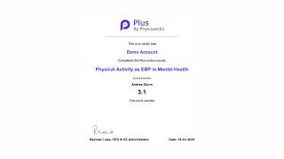 Get certificates CPD points and CEUs through Physiopedia Plus [upl. by Dnalyaw988]