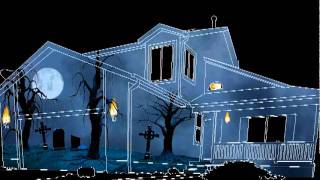 Halloween House Projection Background Test [upl. by Onek]