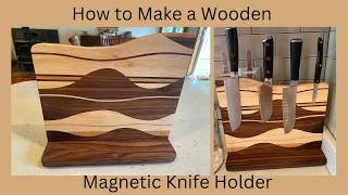 How To Make a Wooden Magnetic Knife Holder [upl. by Ttihw]