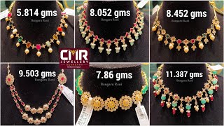 22k gold lightweight necklaces designs with detailed price  lightweight necklaces collection [upl. by Anemaj383]