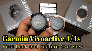 Garmin Vivoactive 44s  First Look and Feature Overview [upl. by Kurt792]