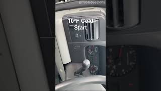 F350 60L Diesel Cold Start [upl. by Yenahteb]